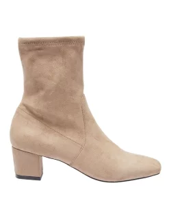 Buy 🧨 Sandler Maddox Taupe Stretch Suede Boots 😀