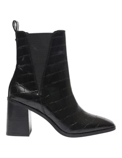 Best reviews of π Ravella Major Croc Print Boots In Black β
