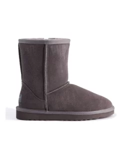 New 🛒 Aus Wooli Ugg Mid Calf Sheepskin Boot Grey 🔔 -Bootopia Store unnamed file 1730