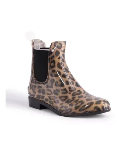Best Pirce ❤️ Aus Wooli Ugg ❤️ Womens Rainboots With Free Sheepskin Insole Leopard Print 🛒