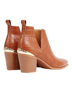 Cheap 🎁 Belle & Bloom Austin Camel Croc Embossed Ankle Boot ⌛ -Bootopia Store unnamed file 1829
