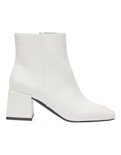 Outlet 🤩 Ravella Taxi Boots In White Smooth 😀