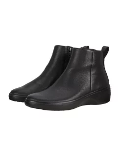 Discount 🥰 ECCO Soft 7 Wedge Side-Zip Boots In Black 👍 -Bootopia Store unnamed file 2209