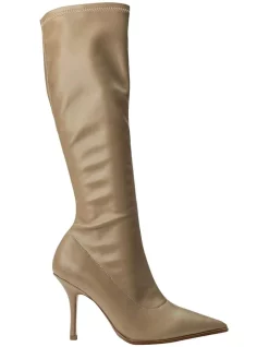 New ❤️ Tony Bianco Knight Piazza Venezia Camel Calf Boots ❤️