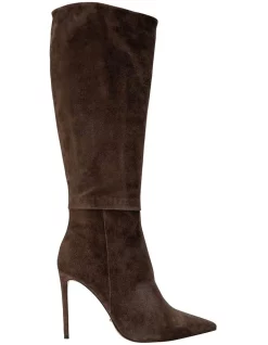 New 👍 Tony Bianco Apollo Espresso Suede Calf Boots 🌟