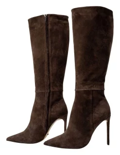 New 👍 Tony Bianco Apollo Espresso Suede Calf Boots 🌟 -Bootopia Store unnamed file 2298
