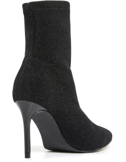 Flash Sale 😍 Forever New Pippa Stiletto Sock Boot Black Shimmer ❤️ -Bootopia Store unnamed file 2400