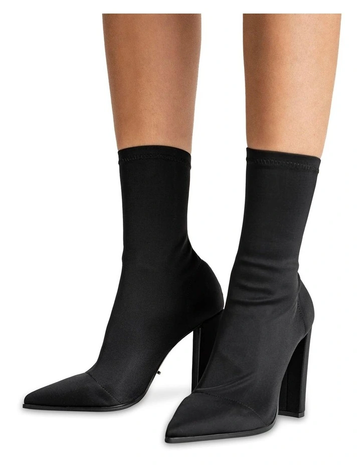 Brand new β€οΈ Tony Bianco Lila Black Lycra Ankle π Boots βοΈ 4 Brand new β€οΈ Tony Bianco Lila Black Lycra Ankle π Boots βοΈ - Image 2