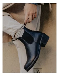 Coupon ✔️ Emerge ⌛ Woman Leather Heeled Boot In Black 🎉 -Bootopia Store unnamed file 2460