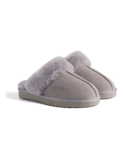 Promo ⌛ Aus Wooli Ugg Unisex Sheepskin Wool Sydney Slippers Light Grey 👏 -Bootopia Store unnamed file 2572