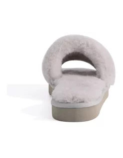 Cheap ❤️ AUS WOOLI UGG WOMEN SHEEPSKIN FLUFF SLIDE Light Grey ⌛ -Bootopia Store unnamed file 2576