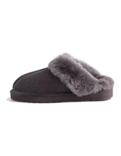 Cheap 😀 Aus Wooli Ugg Unisex Sheepskin Wool Sydney Slippers Dark Grey 🥰 -Bootopia Store unnamed file 2584