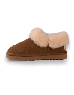 Cheap 💯 AUS WOOLI UGG UNISEX SHEEPSKIN WOOL TRADITIONAL ANKLE SLIPPERS Tan 💯 -Bootopia Store unnamed file 2598