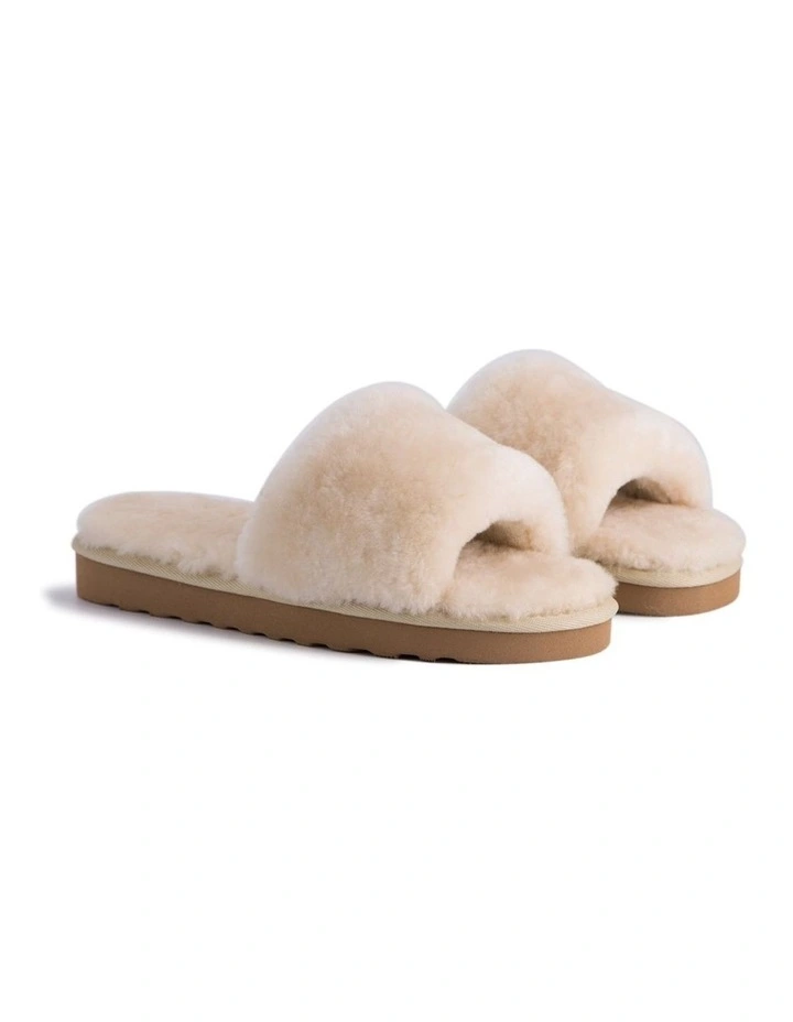 Best Pirce ⌛ AUS WOOLI UGG ✔️ WOMEN SHEEPSKIN FLUFF SLIDE Chestnut/Tan ⭐ 8 Best Pirce ⌛ AUS WOOLI UGG ✔️ WOMEN SHEEPSKIN FLUFF SLIDE Chestnut/Tan ⭐ - Image 6