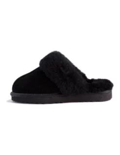 Buy 🤩 Aus Wooli Ugg Unisex Sheepskin Wool Sydney Slippers Black 🧨 -Bootopia Store unnamed file 2618
