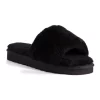 Budget 😉 AUS WOOLI UGG WOMEN SHEEPSKIN FLUFF SLIDE Black 🔔 -Bootopia Store unnamed file 2622
