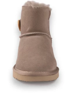 Deals 🔥 AUS WOOLI UGG SHORT SHEEPSKIN BUTTON BOOT Li Ght Grey ❤️ -Bootopia Store unnamed file 2633