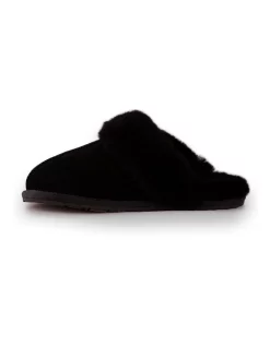 Coupon 🎉 AUS WOOLI UGG UNISEX SHEEPSKIN WOOL SHELLEY Slippers Black 🌟 -Bootopia Store unnamed file 2639