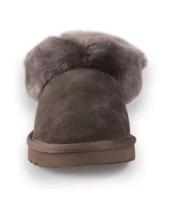 Cheapest 🛒 AUS WOOLI UGG UNISEX SHEEPSKIN WOOL TRADITIONAL ANKLE SLIPPERS Grey 🤩 -Bootopia Store unnamed file 2647