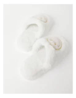 Discount ❤️ Soho Smiley Slipper In White And Yellow ⭐ -Bootopia Store unnamed file 2652