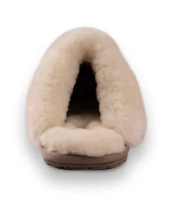 Promo 👏 AUS WOOLI UGG UNISEX SHEEPSKIN WOOL SHELLEY Slippers Light Grey ✔️ -Bootopia Store unnamed file 2680