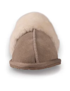 Promo 👏 AUS WOOLI UGG UNISEX SHEEPSKIN WOOL SHELLEY Slippers Light Grey ✔️ -Bootopia Store unnamed file 2682