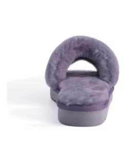 Brand new 👏 AUS WOOLI UGG 😉 WOMEN SHEEPSKIN FLUFF SLIDE Lilac ❤️ -Bootopia Store unnamed file 2693