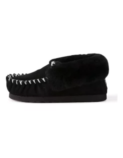 Deals ⌛ Aus Wooli Ugg Hand Stitched 😍 Womens Sheepskin Moccasin Black 😉 -Bootopia Store unnamed file 2702