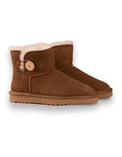 Flash Sale ⭐ AUS WOOLI UGG SHORT SHEEPSKIN BUTTON BOOT Chestnut/Tan 😀 -Bootopia Store unnamed file 2710