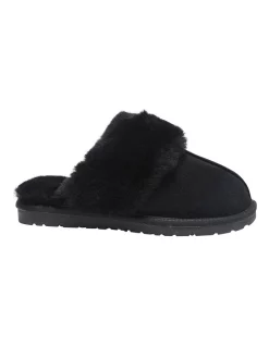 Cheap 👍 Easy Steps Peggy Black Suede Slippers 😍