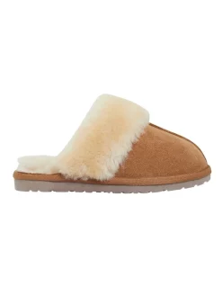 Buy 👏 Easy Steps Peggy Chestnut Suede Slippers ✔️