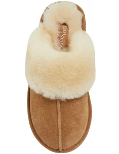 Buy 👏 Easy Steps Peggy Chestnut Suede Slippers ✔️ -Bootopia Store unnamed file 2784
