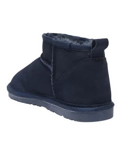 Promo ✔️ Easy Steps Pillow Navy Suede Slippers 👏 -Bootopia Store unnamed file 2798