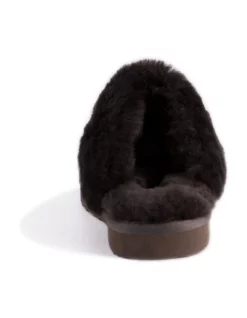 Best Sale 👍 Aus Wooli Ugg Unisex Sheepskin Wool Sydney Slippers Chocolate ⌛ -Bootopia Store unnamed file 2841