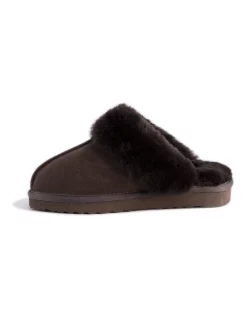 Best Sale 👍 Aus Wooli Ugg Unisex Sheepskin Wool Sydney Slippers Chocolate ⌛ -Bootopia Store unnamed file 2842