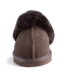 Best Sale 👍 Aus Wooli Ugg Unisex Sheepskin Wool Sydney Slippers Chocolate ⌛ -Bootopia Store unnamed file 2843