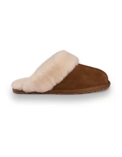 Cheap ✔️ AUS WOOLI UGG UNISEX SHEEPSKIN WOOL SHELLEY Slippers Chestnut/Tan 🎉 -Bootopia Store unnamed file 2866