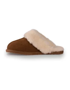 Cheap ✔️ AUS WOOLI UGG UNISEX SHEEPSKIN WOOL SHELLEY Slippers Chestnut/Tan 🎉 -Bootopia Store unnamed file 2868