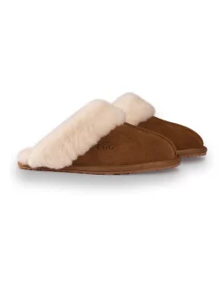 Cheap ✔️ AUS WOOLI UGG UNISEX SHEEPSKIN WOOL SHELLEY Slippers Chestnut/Tan 🎉 -Bootopia Store unnamed file 2870