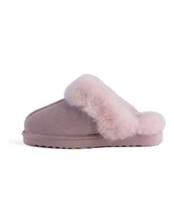 Flash Sale ✨ Aus Wooli Ugg Unisex Sheepskin Wool Sydney Slippers Pale Pink ❤️ -Bootopia Store unnamed file 2875