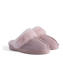 Flash Sale ✨ Aus Wooli Ugg Unisex Sheepskin Wool Sydney Slippers Pale Pink ❤️ -Bootopia Store unnamed file 2877