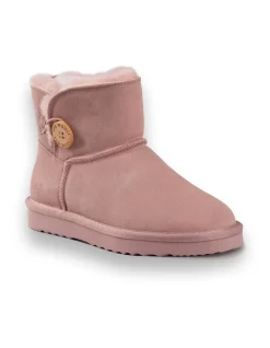 Top 10 ✨ AUS WOOLI UGG SHORT SHEEPSKIN BUTTON BOOT Pale Pink ⌛