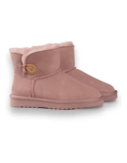 Top 10 ✨ AUS WOOLI UGG SHORT SHEEPSKIN BUTTON BOOT Pale Pink ⌛ -Bootopia Store unnamed file 2884