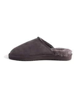 New 🎉 Aus Wooli Ugg Sheepskin Wool Dark Grey Slippers ✨ -Bootopia Store unnamed file 2889