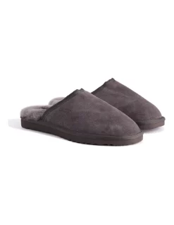 New 🎉 Aus Wooli Ugg Sheepskin Wool Dark Grey Slippers ✨ -Bootopia Store unnamed file 2891