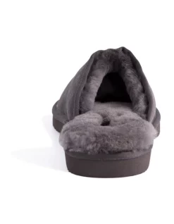 Flash Sale 💯 Aus Wooli Ugg Unisex Sheepskin Wool Slippers Dark Grey ✔️ -Bootopia Store unnamed file 2895