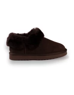 Cheapest 🛒 AUS WOOLI UGG UNISEX SHEEPSKIN WOOL TRADITIONAL ANKLE SLIPPERS Chocolate 🛒 -Bootopia Store unnamed file 2912