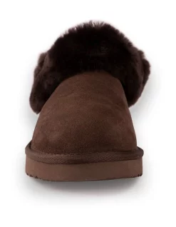 Cheapest 🛒 AUS WOOLI UGG UNISEX SHEEPSKIN WOOL TRADITIONAL ANKLE SLIPPERS Chocolate 🛒 -Bootopia Store unnamed file 2915