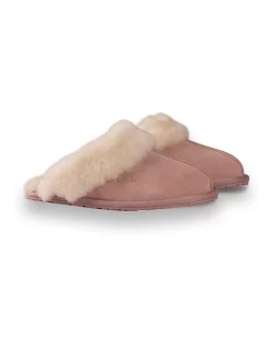 Discount 👍 AUS WOOLI UGG UNISEX SHEEPSKIN WOOL SHELLEY Slippers Pale Pink 🎁 -Bootopia Store unnamed file 2941