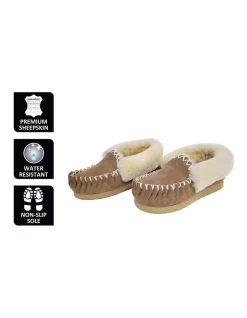Deals ✨ Aus Wooli Ugg Hand Stitched Womens Sheepskin Moccasin Chestnut/Tan ⭐ -Bootopia Store unnamed file 2946